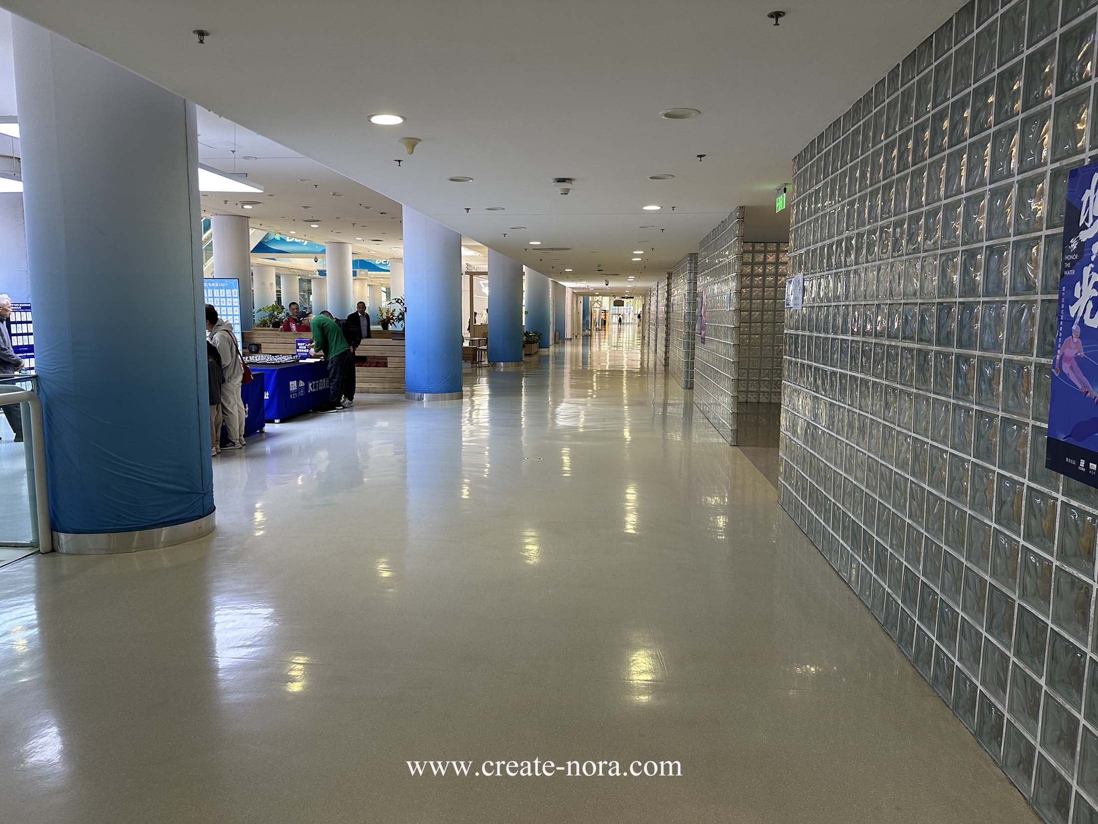 the photo of nora rubber flooring in National Aquatics Center (Water Cube) 8
